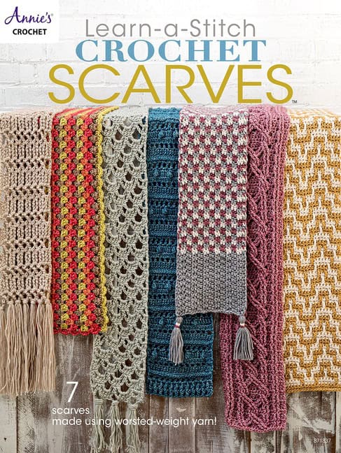 Annies Crochet | Learn-a-Stitch Crochet Scarves
