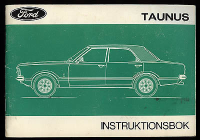 Ford Taunus : Instruktionsbok