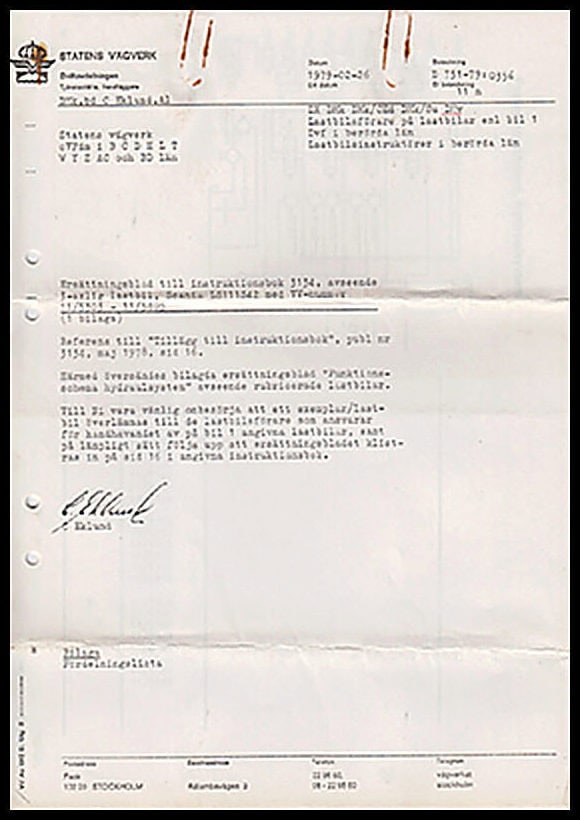 Scania : Tillägg till instruktionsbok Scania L81 Statens Vägverk LS 111 Statens Vägverk [Scania-Vabis]