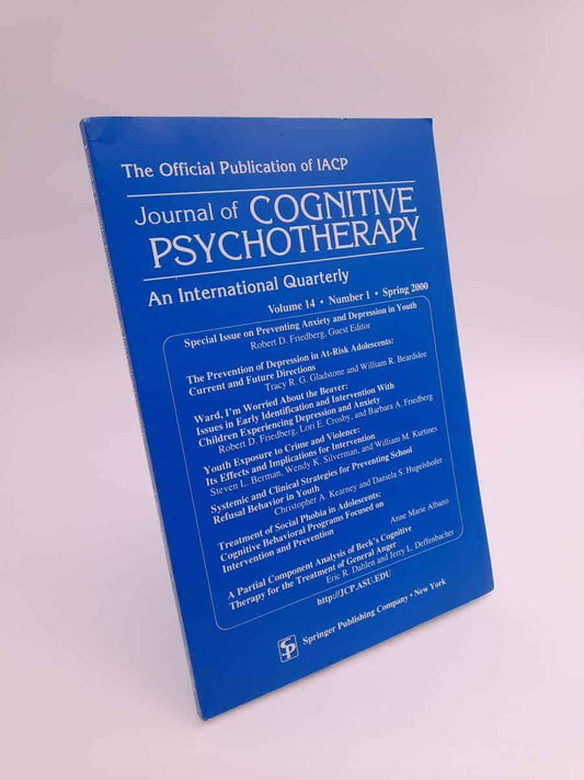 Journal of cognitive psychotherapy | 2000/1 : Preventing anxiety and depression in youth