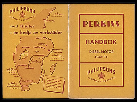 Handbok för Perkins dieselmotor Modell P6 : (instruktionsbok) [Perkins]