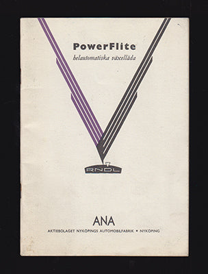 'PowerFlite' helautomatisk växellåda : Översättning av en publikation från Chrysler Corporation med titeln 'The PowerFli...