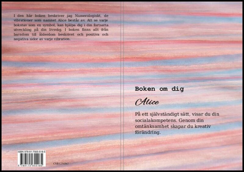 Skoglund, Carina | Boken om dig Alice