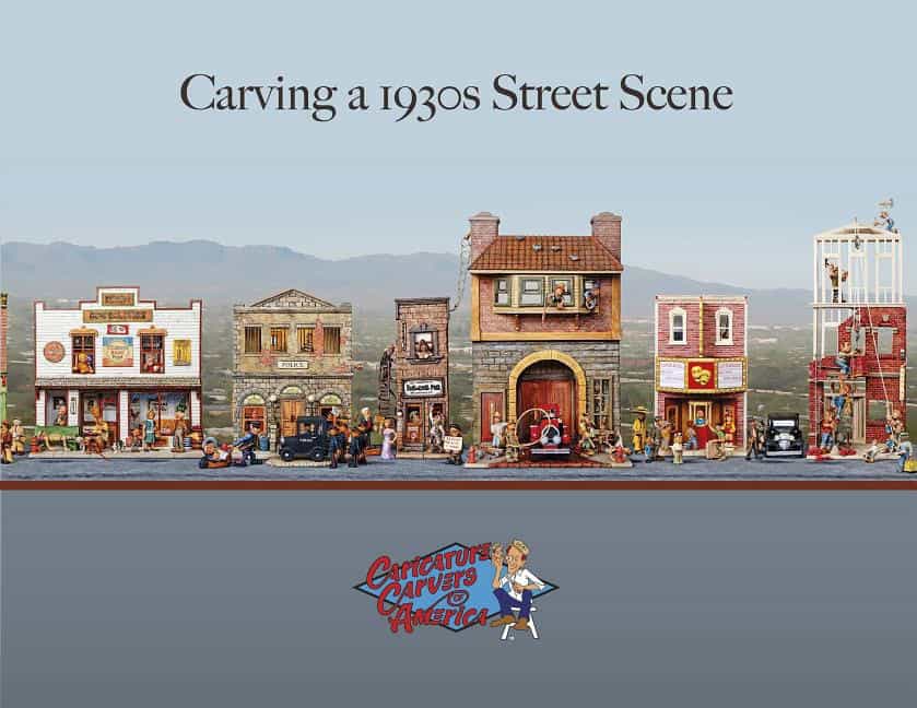 Caricature Carvers Of America | Carving a 1930s street scene