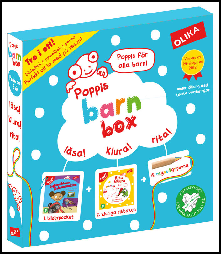 Poppis Barnbox (turkos)