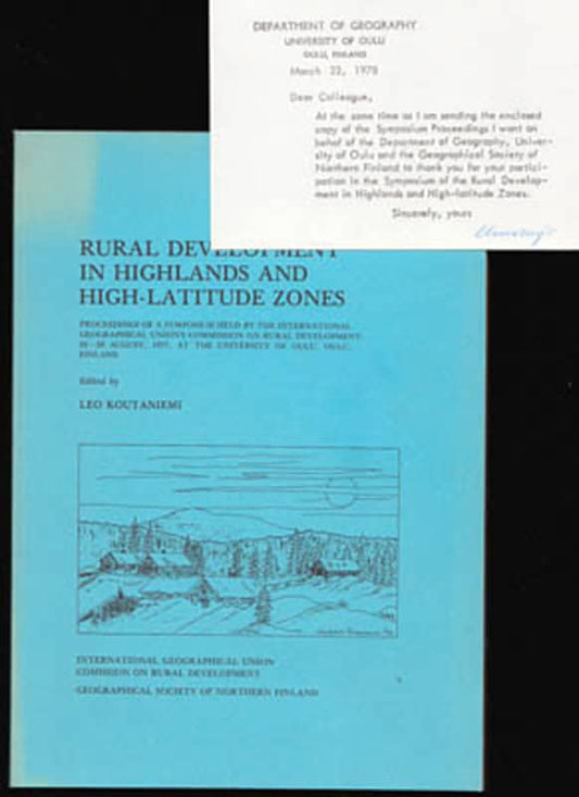 Koutaniemi, Leo | Rural Development in Highlands and High-latitude Zones : Proceedings of a symposium held by the Intern...