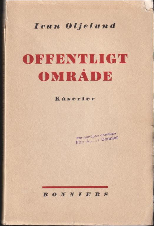 Oljelund, Ivan | Offentligt område