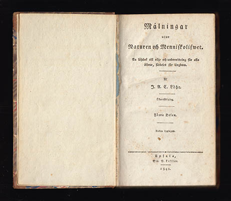 Löhr, J. A. C. (Johann Andreas Christian, 1764-1823) | Målningar utur Naturen och Menniskolifwet : En läsebok till nöje ...