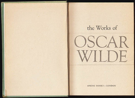 Wilde, Oscar | The Works of Oscar Wilde