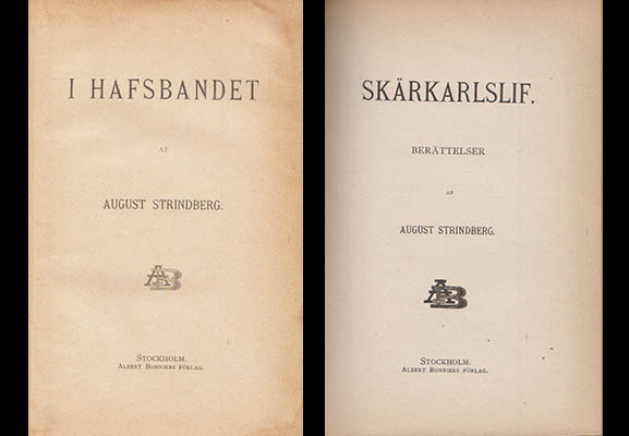 Strindberg, August | I hafsbandet + Skärkarlslif : Berättelser