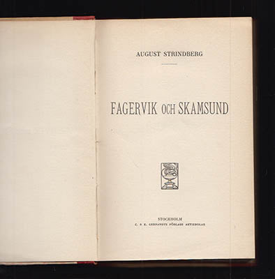 Strindberg, August | Fagervik och Skamsund