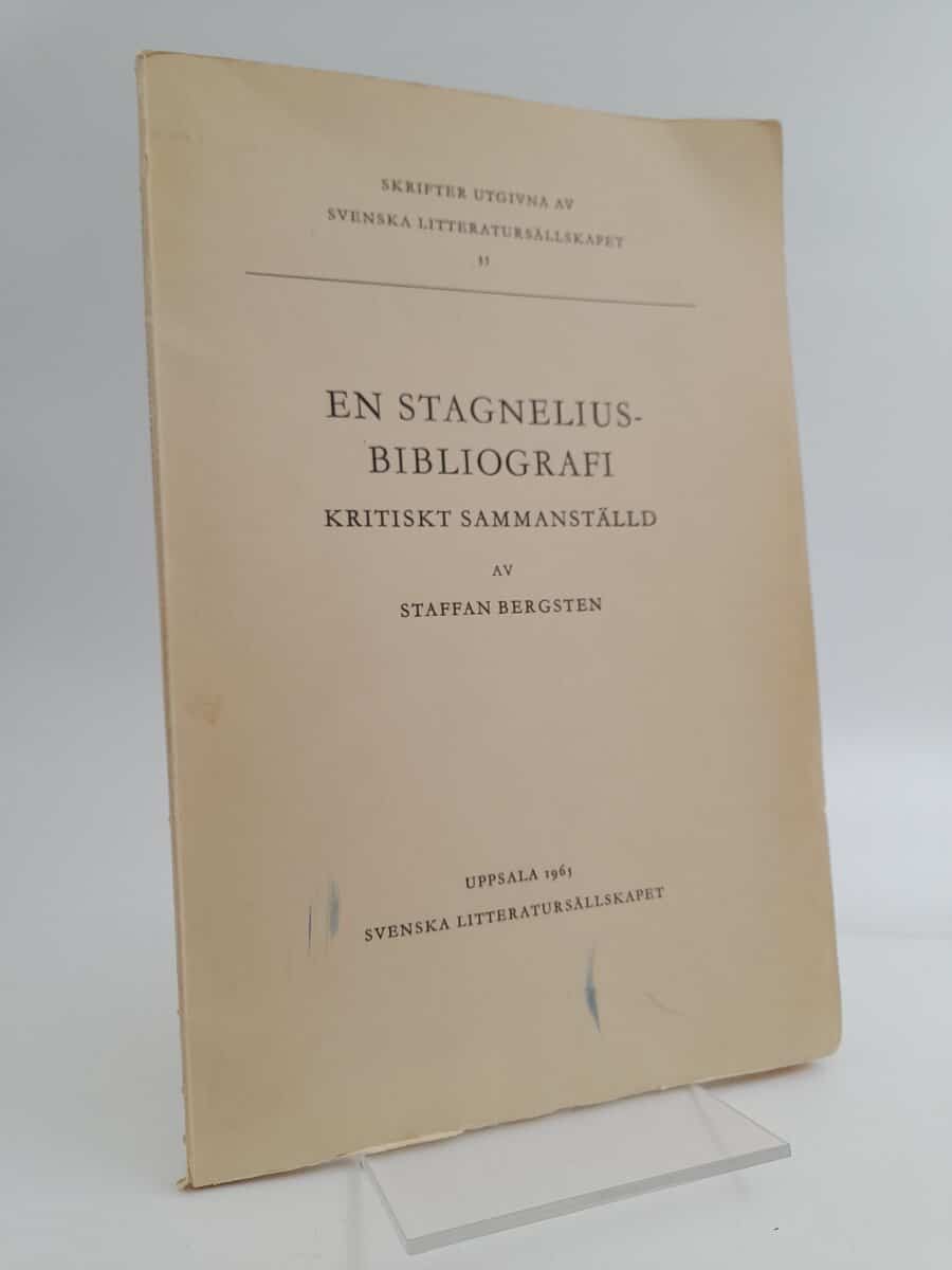 Bergsten, Staffan | En Stagneliusbibliografi