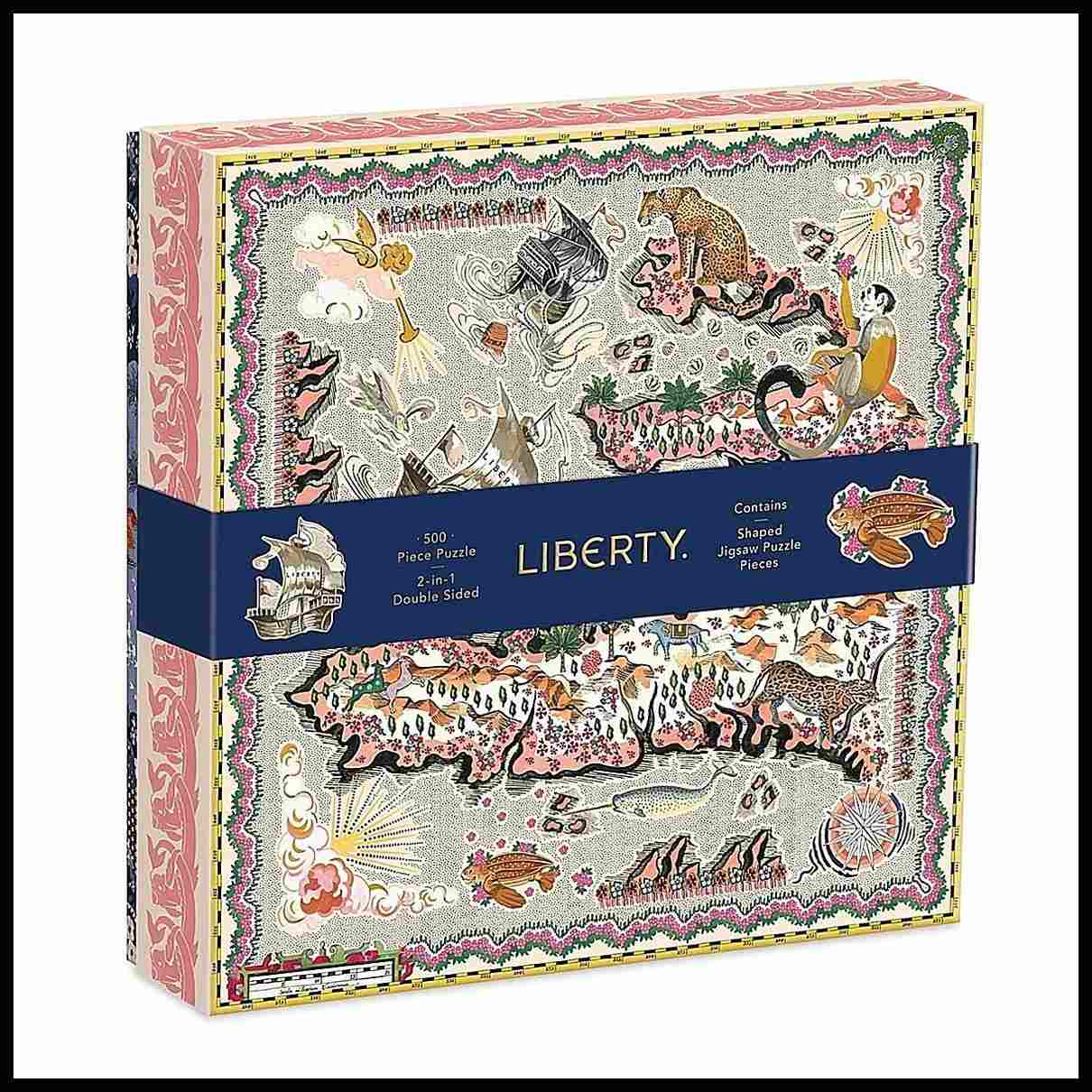 Liberty London Maxine 500 Piece Double Sided Puzzle With Shaped Pieces
