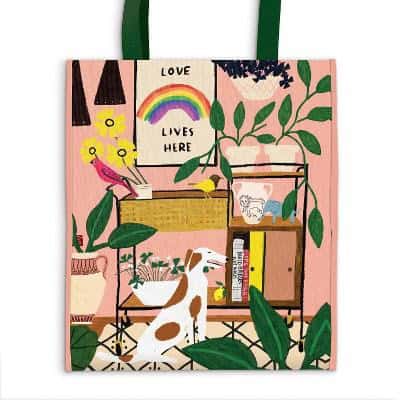 Galison | Love Lives Here Reusable Tote
