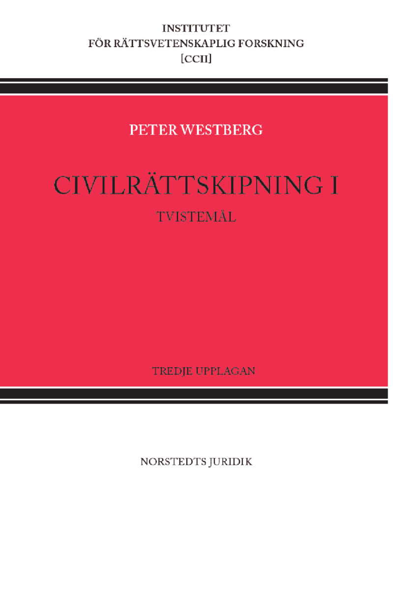 Westberg, Peter | Civilrättskipning I. Tvistemål