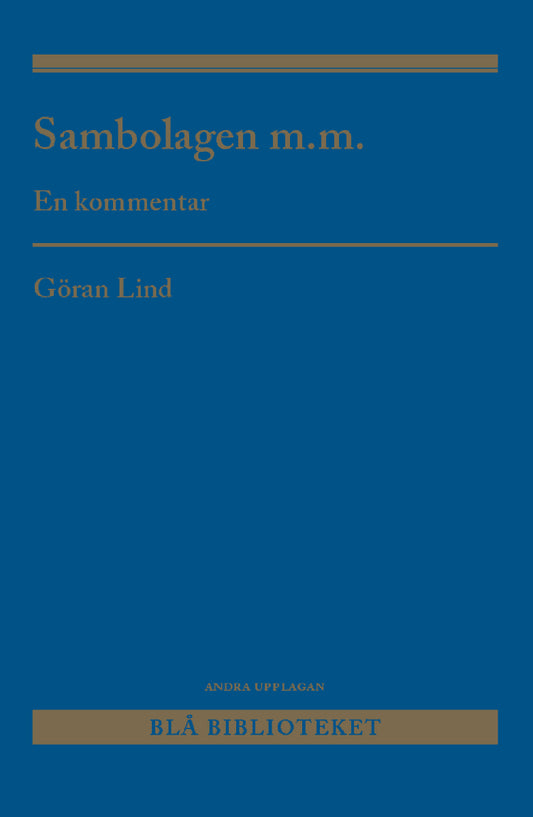 Lind, Göran | Sambolagen m.m. : En kommentar