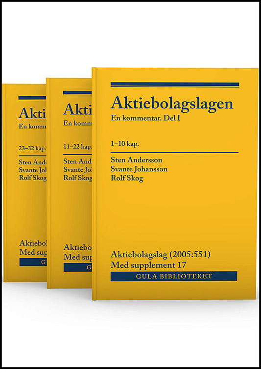 Andersson, Sten| Johansson, Svante| Skog, Rolf | Aktiebolagslagen, del I-III : En kommentar, ink suppl 17