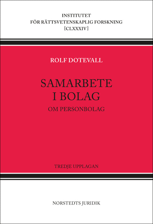 Dotevall, Rolf | Samarbete i bolag : Om personbolag