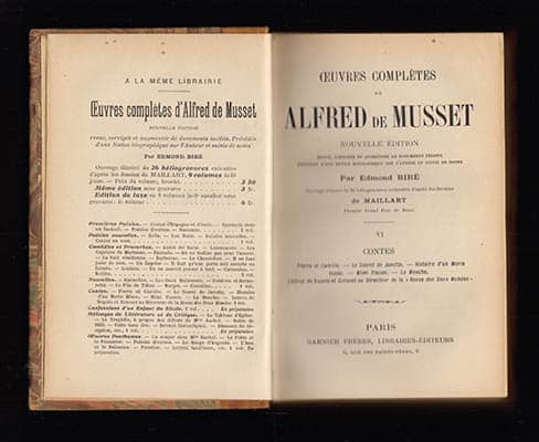 Musset, Alfred de | Oeuvres Complètes de Alfred de Musset : Tome VI Contes