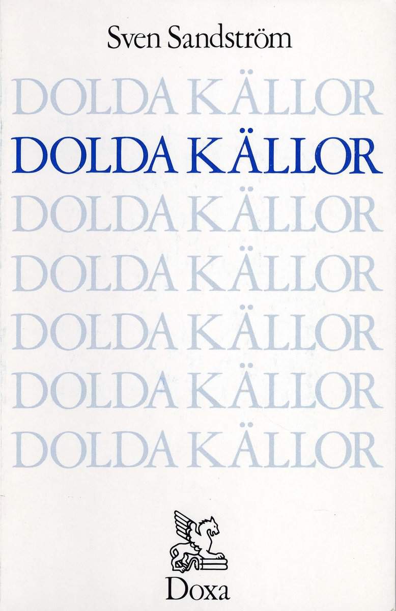 Sandström, Sven | Dolda källor