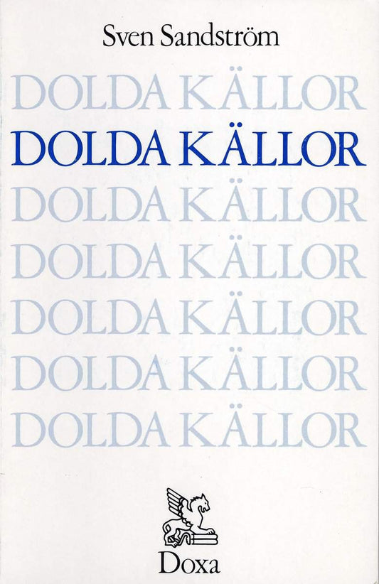 Sandström, Sven | Dolda källor