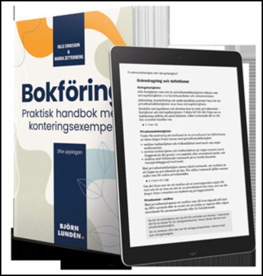 Eriksson, Olle| Zetterberg, Maria | Bokföring : Praktisk handbok med konteringsexempel
