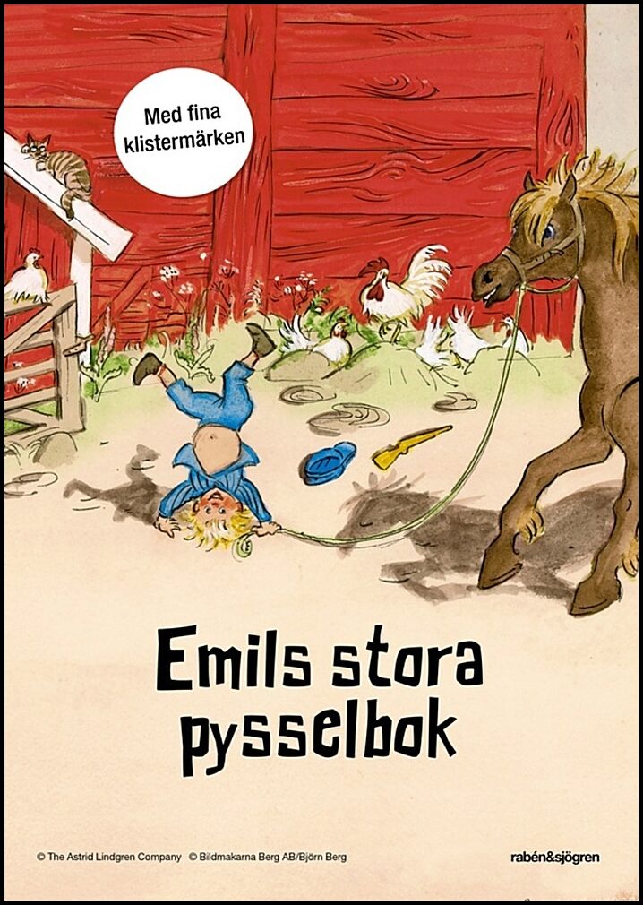 Lindgren, Astrid | Emils stora pysselbok : Med klistermärken