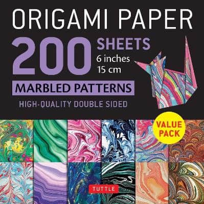 Tuttle Studio [red.] | Origami Paper 200 sheets Marbled Patterns 6' (15 cm)