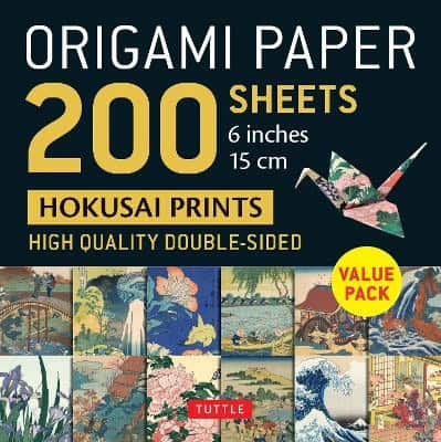 Tuttle Studio | Origami Paper 200 sheets Hokusai Prints 6' (15 cm)