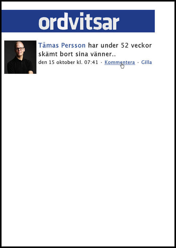 Persson, Tåmas | Ordvitsar