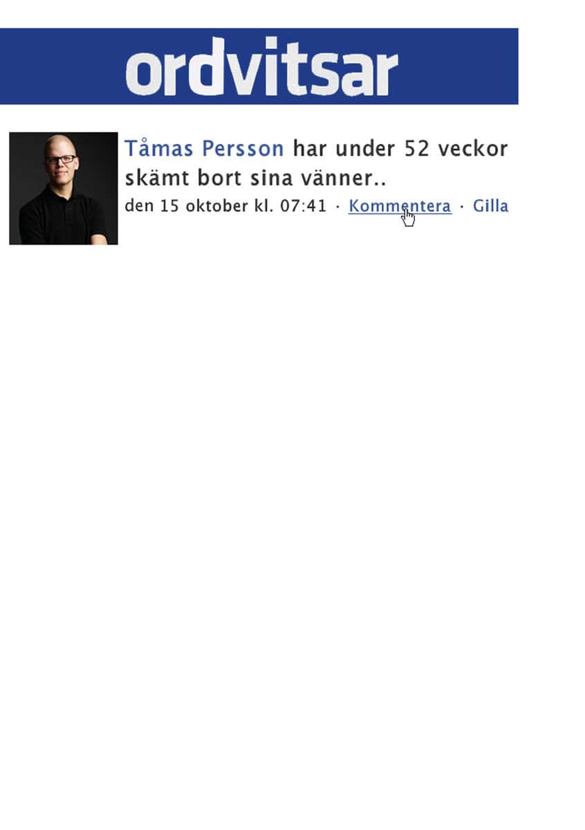 Persson, Tåmas | Ordvitsar
