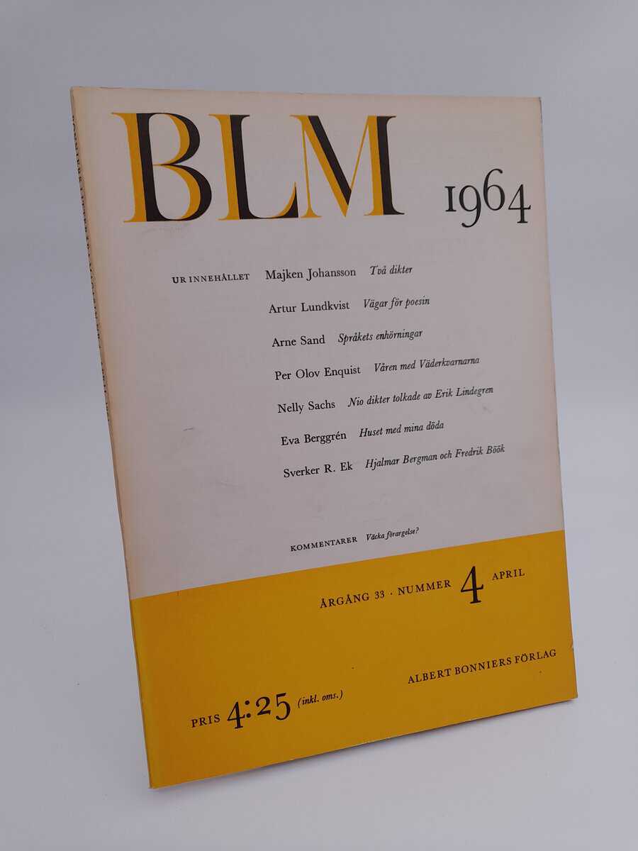 Bonniers litterära magasin | 1964/4