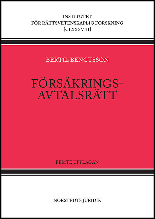 Bengtsson, Bertil | Försäkringsavtalsrätt