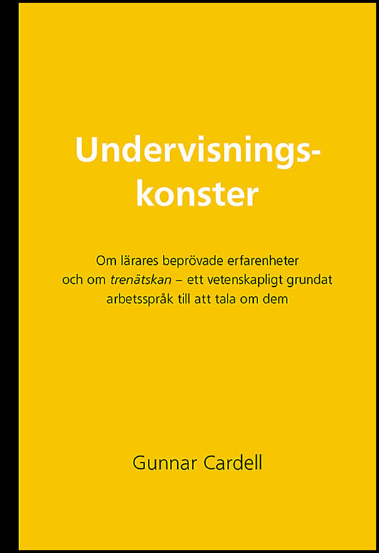 Cardell, Gunnar | Undervisningskonster