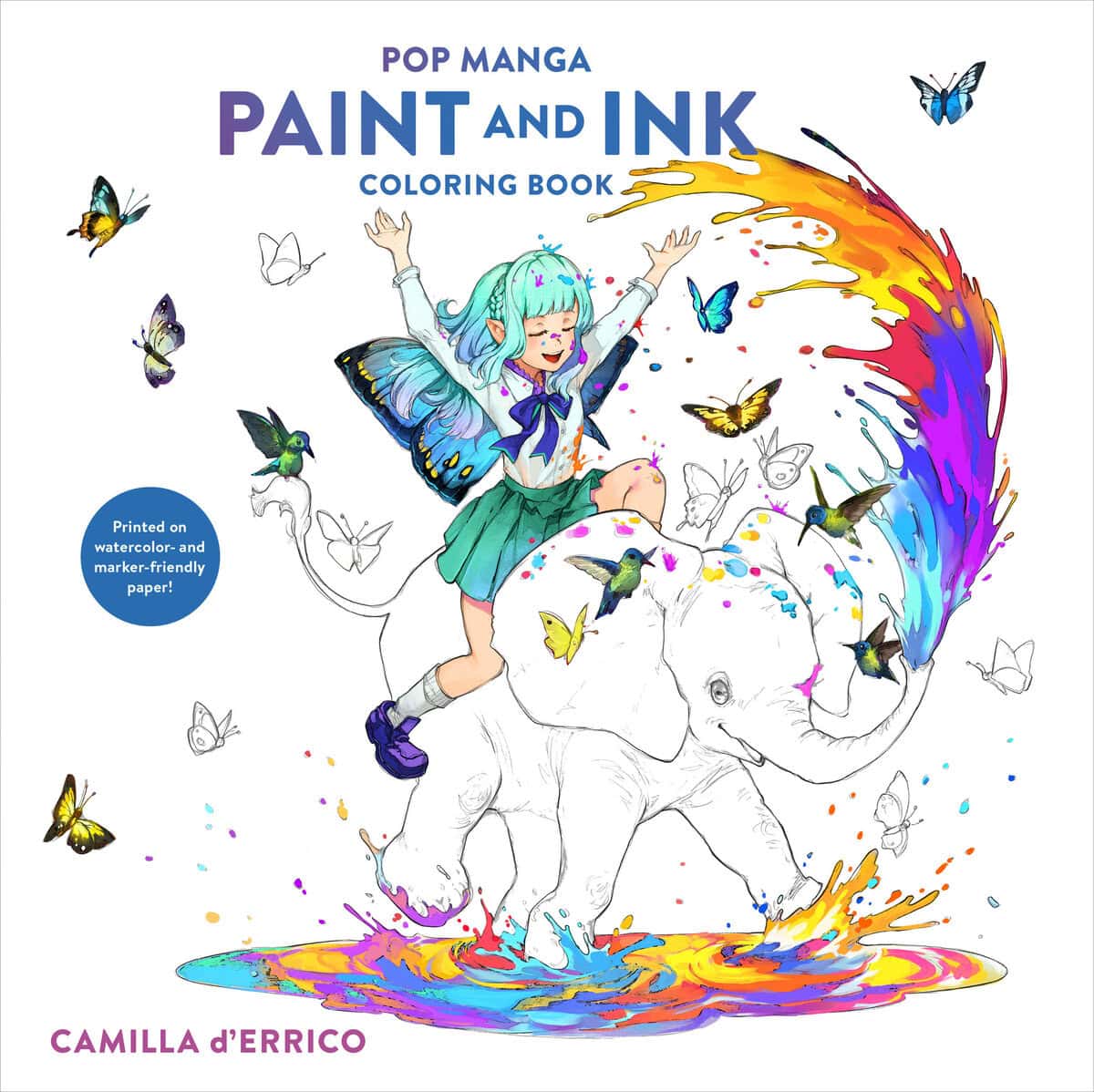 Camilla D'Errico | Pop Manga Paint and Ink Coloring Book