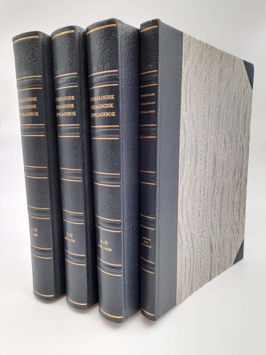 Boalt, Gunnar (red) | Psykologisk-pedagogisk uppslagsbok : 4 vol. (A-H, I-Q, R-Ö, Lexikon och register)