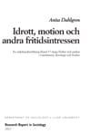 Waldo, Åsa | Staden och resandet : Mötet mellan planering och vardagsliv