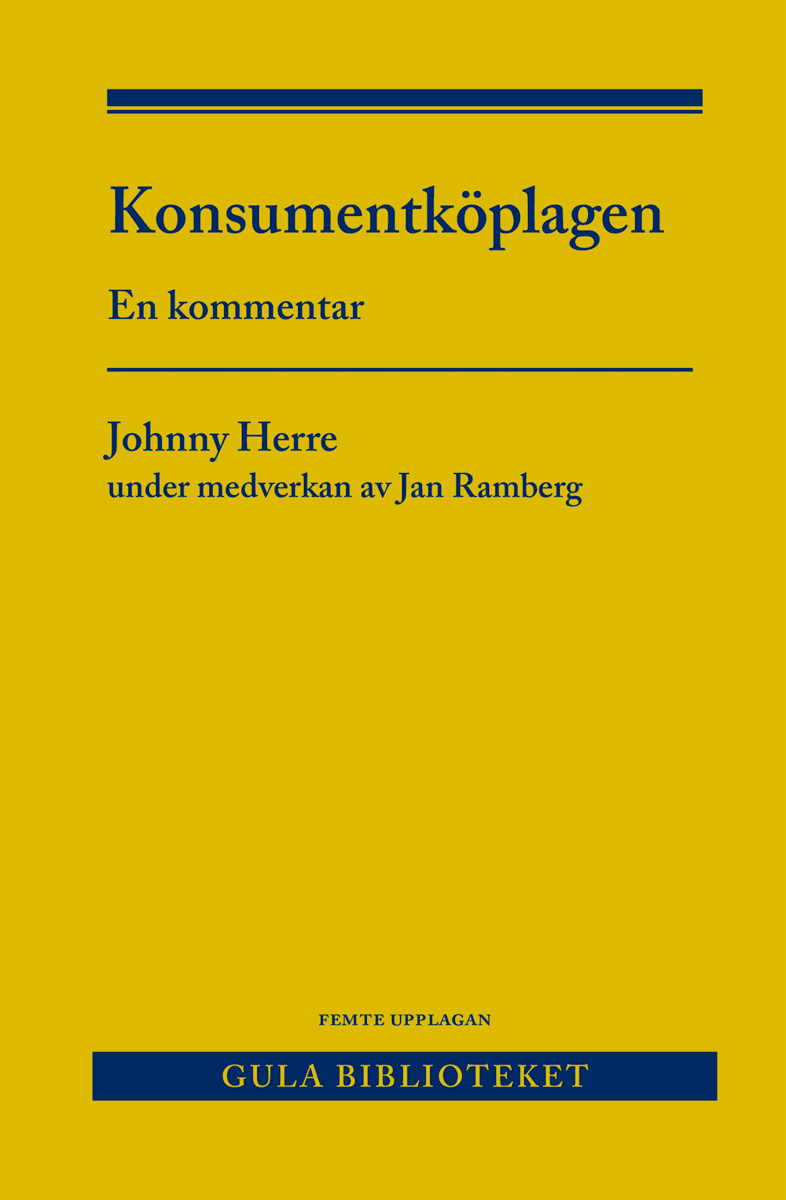 Herre, Johnny | Ramberg, Jan | Konsumentköplagen : En kommentar