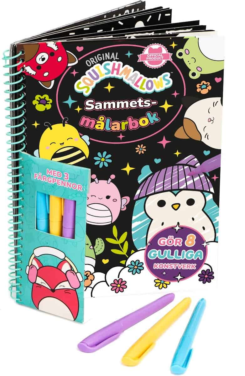 Squishmallows : Sammetsmålarbok