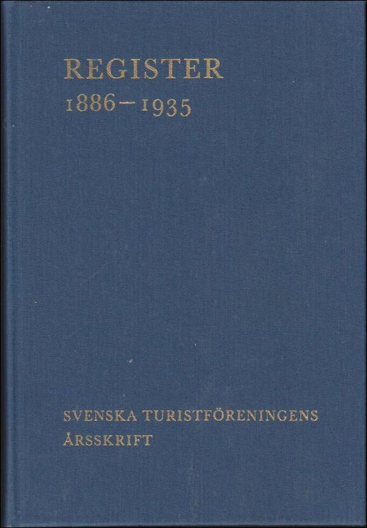 STF:s årsskrift : Register 1886-1935