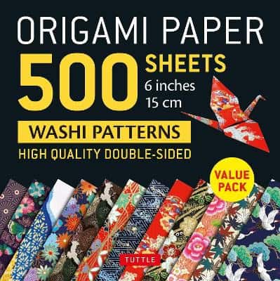 Tuttle Studio [red.] | Origami Paper 500 sheets Japanese Washi Patterns 6' (15 cm)