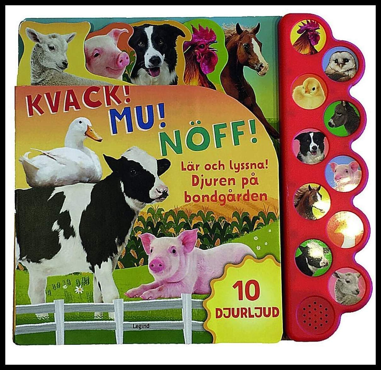 Djuren på bondgården – med 10 djurljud