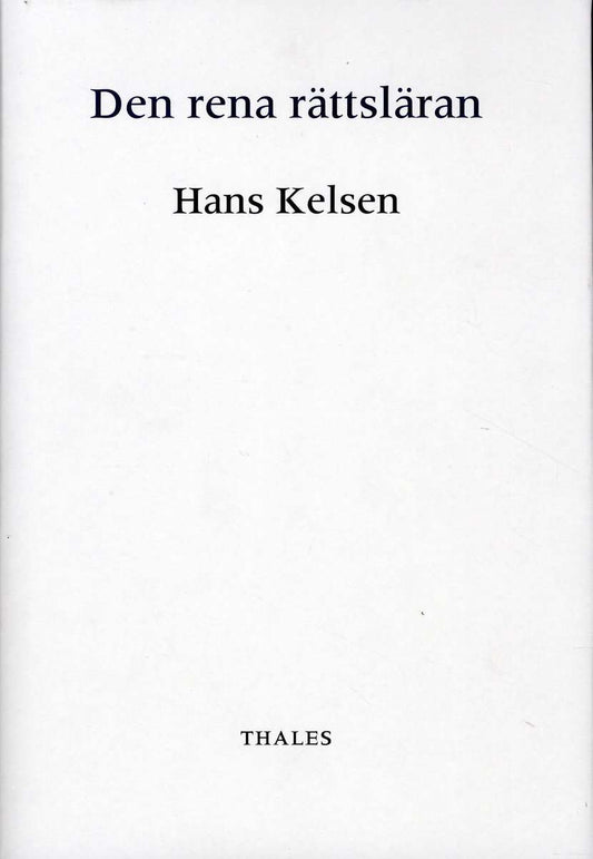 Kelsen, Hans | Den rena rättsläran