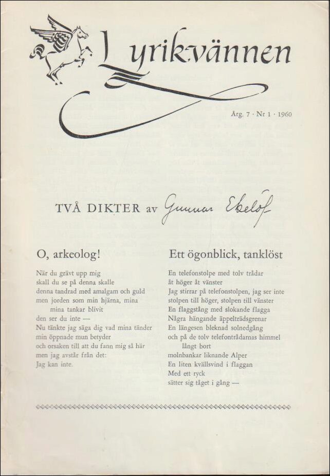 Lyrikvännen | 1960 / 7