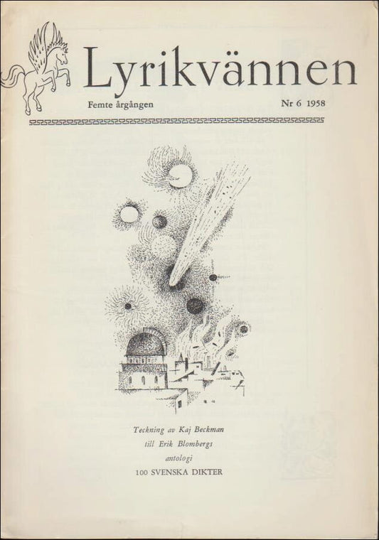 Lyrikvännen | 1958 / 6 : 100 svenska dikter
