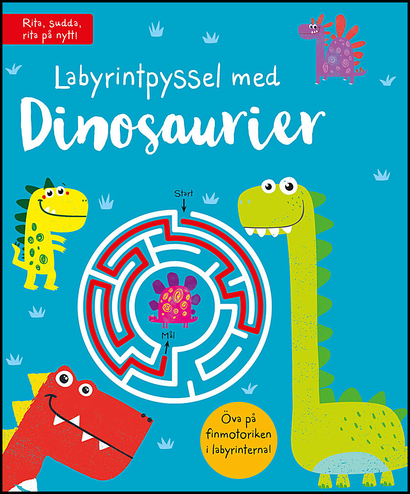Pysselbok | Labyrintpyssel med dinosaurier