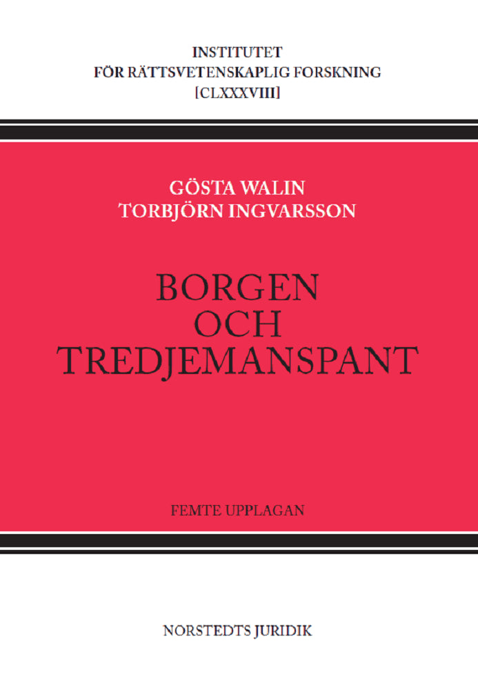 Walin, Gösta | Ingvarsson, Torbjörn | Borgen och tredjemanspant