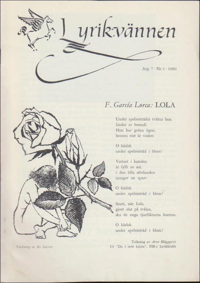 Lyrikvännen | 1960 / 2 : F. garcía lorca: lola