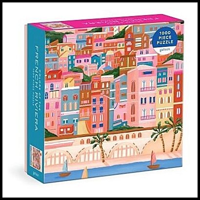 Galison | Colors Of The French Riviera 1000 Piece Puzzle in Square Box