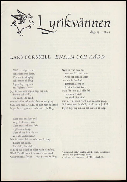 Lyrikvännen | 1966 / 4